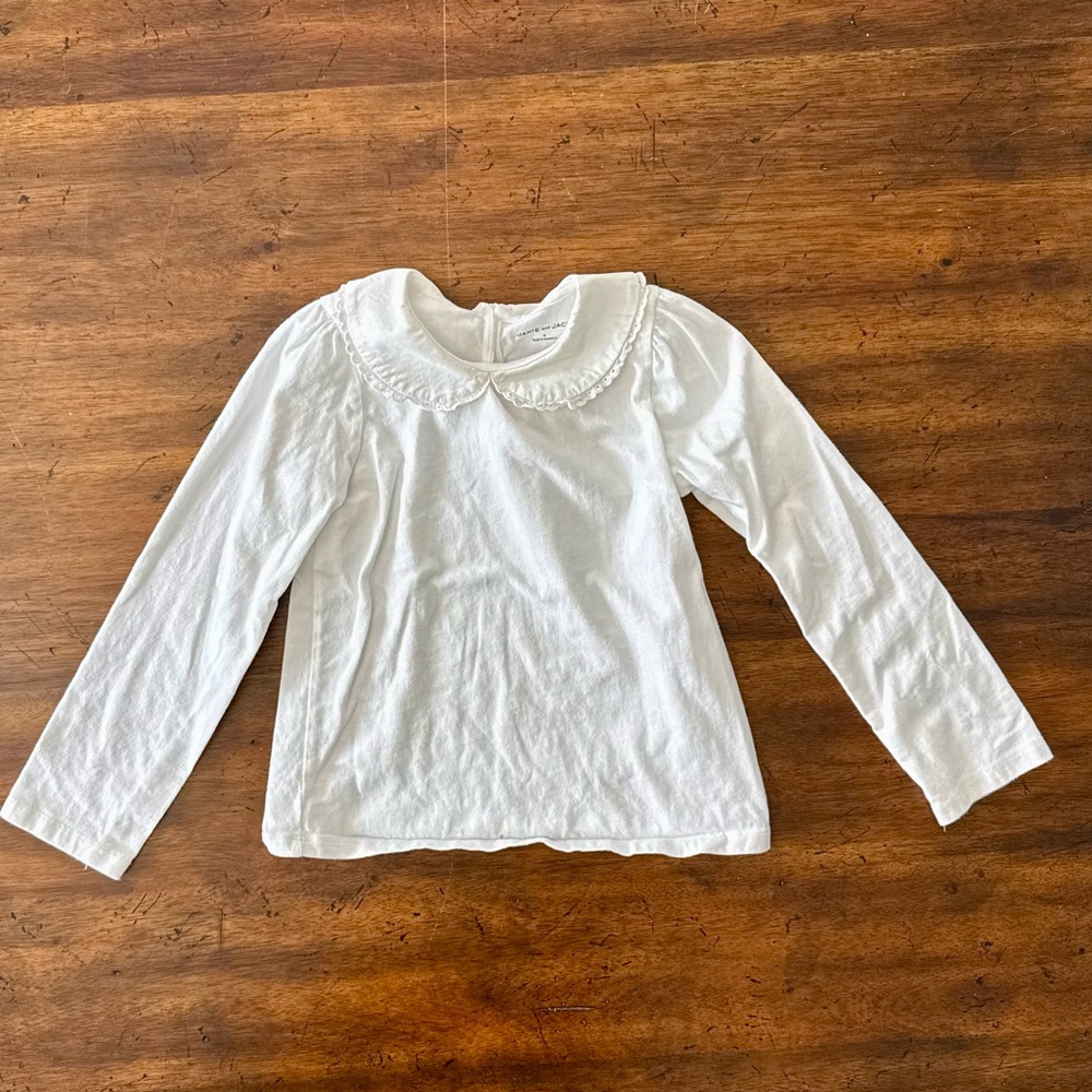 Janie and Jack Peter Pan Collar Blouse Size 5 EUC